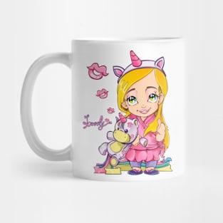 Unicorn Girl Pink | Lovely Unicorn Mug